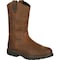 Georgia Boot Men's Waterproof Wellington Work Boot, 8.5 M, Leather, 11 in Height, Brown GB00085 - alternate 1